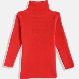 RVK Kids Solid Turtle Neck Pullover-picture-7