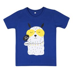 OBOW Boys Blue Printed Round Neck T-shirt-image-54