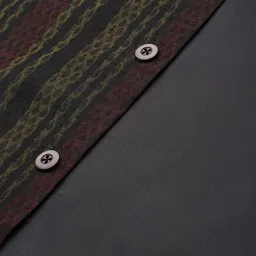 Anouk Men Black Woven Design Nehru Jacket image 5