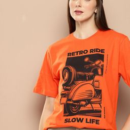 Difference of Opinion Women Graphic Printed Oversized T-shirt-image-6
