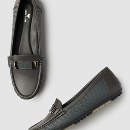 Marc Loire Women Textured Buckled Lightweight Loafers-89