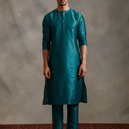 Abhishti Men Mandarin Collar Straight Kurta-picture-23