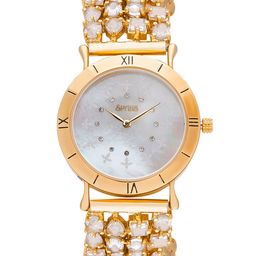 SPRIHA Handcrafted Timepieces Women White & Gold-Toned Analogue Watch SEGS27PG-image-53