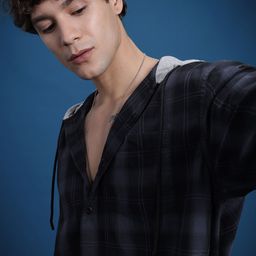 The Roadster Life Co. Tartan Checked Hooded Oversized Casual Shirt-picture-25