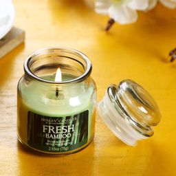 HOSLEY Green Fresh Bamboo Scented Jar Candle-image-66
