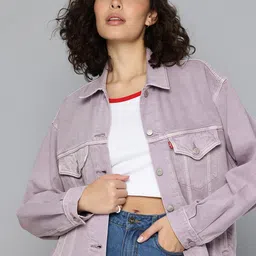 Levis Pure Cotton Denim Trucker Jacket-image-21