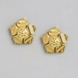 Carlton London Gold-Plated Floral Studs-image-16
