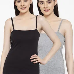 Friskers Women Pack Of 2 Solid Camisoles E-01-04-S-image-77