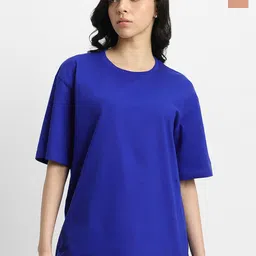 JUNEBERRY Pack Of 2 Oversized Pure Cotton T-shirts-image-61