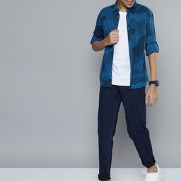 HERE&NOW Boys Navy Blue Slim Fit Stretchable Jeans-picture-42