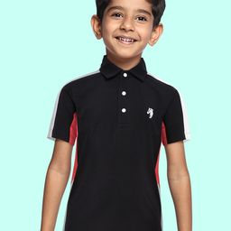 LAdore Boys Black Polo Collar Cotton T-shirt-picture-32