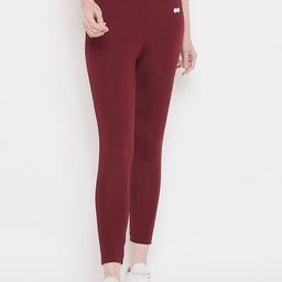 Clovia Women Solid High-Rise Activewear Tights-33