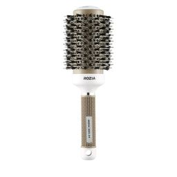 Rozia Unisex Beige & White Professional Round Hair Brush 54 mm-42