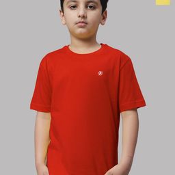 Friskers Boys Red 2 Pockets T-shirt-image-81
