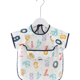 SYGA Kids White Printed Bibs-15