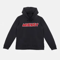 Disney by Wear Your Mind Boys Black Mickey Hooded Sweatshirt With Attached Face Cover-image-22