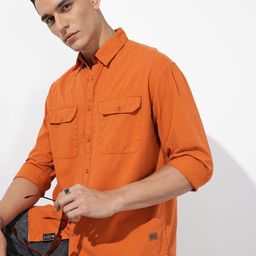 The Roadster Life Co. Drop-Shoulder Sleeves Relaxed Fit Pure Cotton Casual Shirt-picture-38