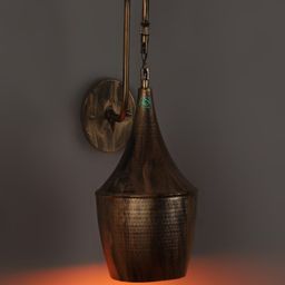 MFD HOME FURNISHING Brown Solid Pendent Wall Lamp-12