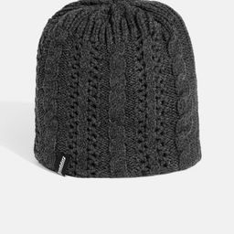 The Roadster Lifestyle Co Unisex Charcoal Grey Cable Knit Beanie-52