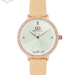 GIO COLLECTION Women Silver-Toned Embellished Analogue Watch G2033-04-image-52