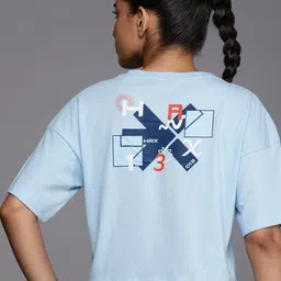 HRX by Hrithik Roshan Graphic Printed Drop-Shoulder Sleeves T-shirt-picture-15