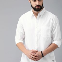 Roadster Men White Sustainable Casual Shirt-image-15
