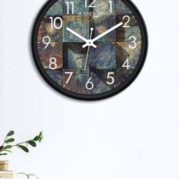 RANDOM Multicoloured Round Printed Analogue Wall Clock-30