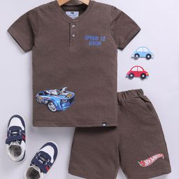 YK X Minute Mirth Girls Pure Cotton Printed T-shirt with Shorts-image-119
