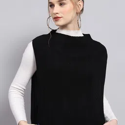 Monte Carlo Women Woollen Sleeveless Sweater-image-86