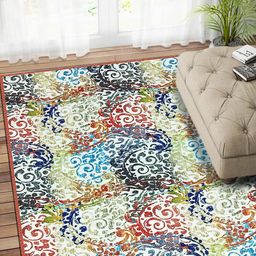 Status Multicoloured Printed Nylon Anti-Skid Carpet-17