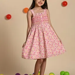 The Tribe Kids Girls Floral Print Fit & Flare Dress-image-46