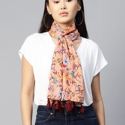 WEAVERS VILLA Floral Printed Chiffon Scarf-18