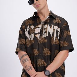 glitchez Wild & Untamed Printed Relaxed Shirt-image-41