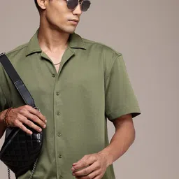 The Roadster Life Co. Self Design Textured Relaxed Fit Casual Shirt-image-68