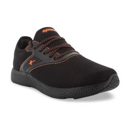 Sparx Men Black Mesh Running Shoes-5