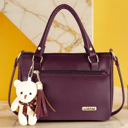 LOREM Structured Shoulder Bag with Tasselled-8