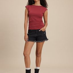 The Roadster Life Co. Ruched Fitted Top-image-87