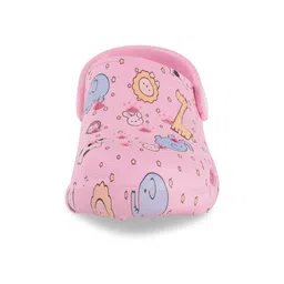 Yellow Bee Girls Pink Printed Clogs-picture-14