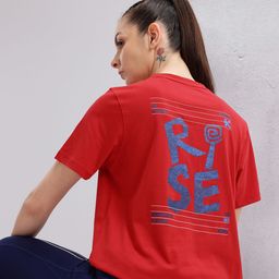 HRX by Hrithik Roshan Typography Printed T-shirt-image-10