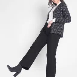 Crimsoune Club Self Design V-Neck Cardigan-image-6
