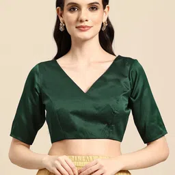flaher Satin Readymade Saree Blouse-picture-32