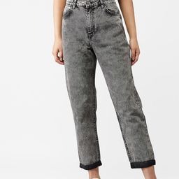 Kotty Women Grey Boyfriend Fit High-Rise Clean Look Jeans-image-88