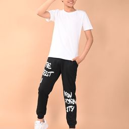 LilPicks Boys Printed Relaxed Fit Mid Rise Joggers-image-3