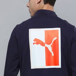 Puma Men Brand Logo Sporty Slim Fit Track Jacket-image-50