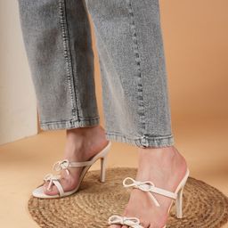 Lavie Women Party Slim Heel Sandals with Bows-image-70