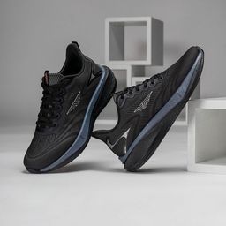 Red Tape Drift + Men Mesh Walking Shoes-18