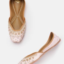 House of Pataudi Women Beads Embellished Mojaris-13