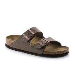 Birkenstock Unisex Brown Solid Arizona Birko-Flor Nubuck Regular Width Comfort Sandals-image-99