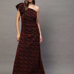 Sera One Shoulder A-Line Maxi Dress-image-40