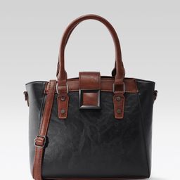 Mast & Harbour Textured Structured Handheld Bag-53